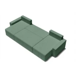 Canapé Panoramique ALMA Convertible Velours Côtelé Vert 6 Places 13 Canapé Panoramique ALMA Convertible Velours Côtelé Vert 6 Places -Maison Jardin Élégance canape panoramique alma convertible velours cotele vert 6 places 3