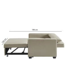 Canapé Droit LENA Convertible Tissu Grège 2 Places 15 Canapé Droit LENA Convertible Tissu Grège 2 Places -Maison Jardin Élégance canpe droit lena convertible tissu grege 2 places 7