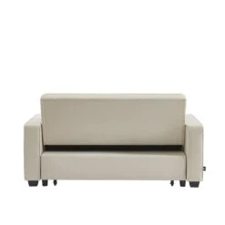 Canapé Droit LENA Convertible Velours Beige 3 Places 13 Canapé Droit LENA Convertible Velours Beige 3 Places -Maison Jardin Élégance canpe droit lena convertible velours beige 3 places 5