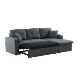 Canapé D'angle CANVAS Tissu Anthracite Coffre Angle Convertible 13 Canapé D'angle CANVAS Tissu Anthracite Coffre Angle Convertible -Maison Jardin Élégance canvasancvant canape 4pl 4