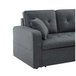 Canapé D'angle CANVAS Tissu Anthracite Coffre Angle Convertible 15 Canapé D'angle CANVAS Tissu Anthracite Coffre Angle Convertible -Maison Jardin Élégance canvasancvant canape 4pl 6