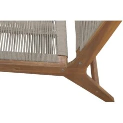 Fauteuil De Jardin AVERY En Bois D'acacia Et Corde Coloris Naturel -Maison Jardin Élégance chaise de relax avery 7