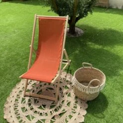 Maison Jardin Élégance 3 Chilienne Amovible GORRIA Hêtre FSC Coloris Ocre Rouge