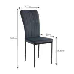 Ensemble Repas FELIX Effet Chêne Et Velours Gris 4 Chaises -Maison Jardin Élégance ensemble repas felix effet chene et velours gris 4 chaises 1