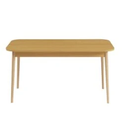 Ensemble Repas MACARON Effet Chêne Et Velours Beige 4 Chaises -Maison Jardin Élégance ensemble repas macaron effet chene et velours beige 4 chaises 4