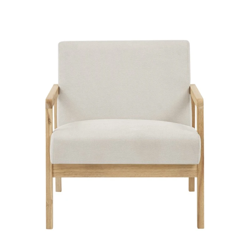 Fauteuil BONIFACIO En Tissu Beige 3 Fauteuil BONIFACIO En Tissu Beige – Image 3