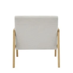 Fauteuil BONIFACIO En Tissu Gris Clair -Maison Jardin Élégance fauteuil bonifacio en tissu gris clair 3