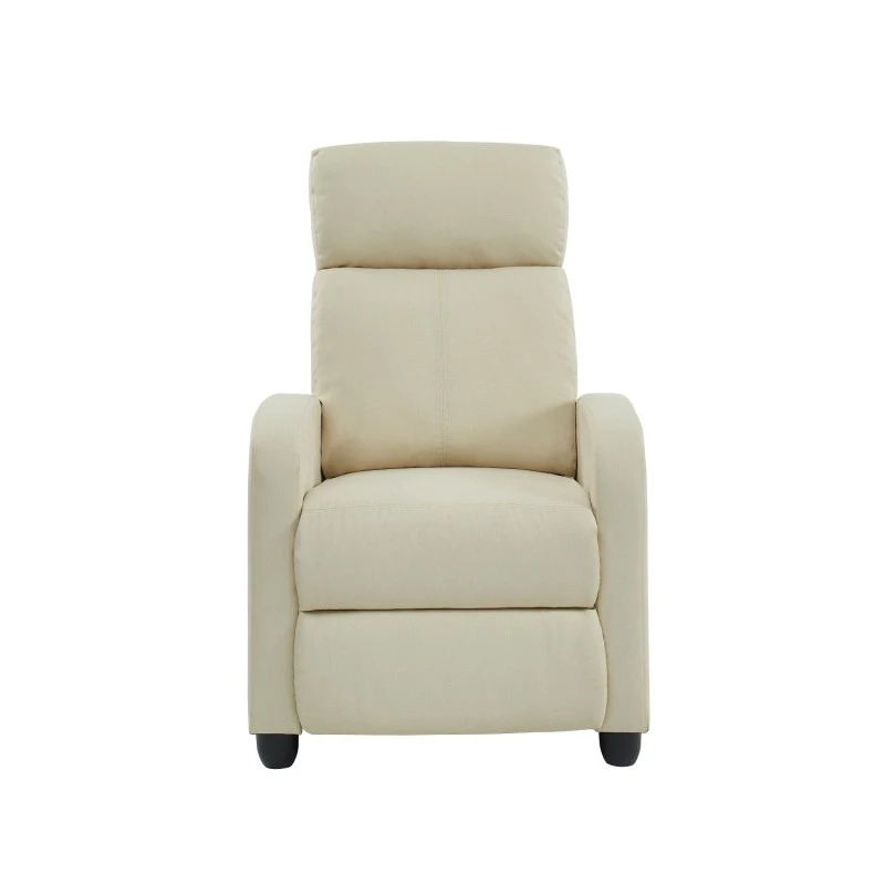 Fauteuil Inclinable ALVA En Tissu écru Avec Fonction Push Back 2 Fauteuil Inclinable ALVA En Tissu écru Avec Fonction Push Back – Image 2