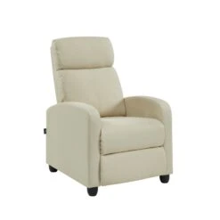 Fauteuil Inclinable ALVA En Tissu écru Avec Fonction Push Back 11 Fauteuil Inclinable ALVA En Tissu écru Avec Fonction Push Back -Maison Jardin Élégance fauteuil inclinable alva ecru 4