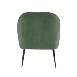Fauteuil MARCELINO En Velours Côtelé Vert Avec Piètement Noir 8 Fauteuil MARCELINO En Velours Côtelé Vert Avec Piètement Noir -Maison Jardin Élégance fauteuil marcelino en velours cotele vert avec pieds noir 3