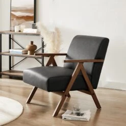 Fauteuil OSLO En PU Noir
