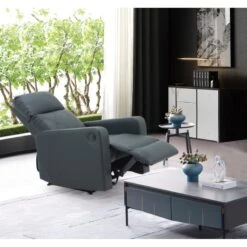 Fauteuil Relax CARLA En PU Noir Avec Fonction électrique -Maison Jardin Élégance fauteuil relax carla en pu noir avec fonction electrique 4