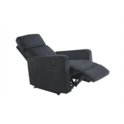 Fauteuil Relax LOVA Large En Velours Noir Avec Fonction électrique -Maison Jardin Élégance fauteuil relax lova large en velours noir avec fonction electrique 4