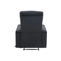 Fauteuil Relax LOVA Large En Velours Noir Avec Fonction électrique -Maison Jardin Élégance fauteuil relax lova large en velours noir avec fonction electrique 6