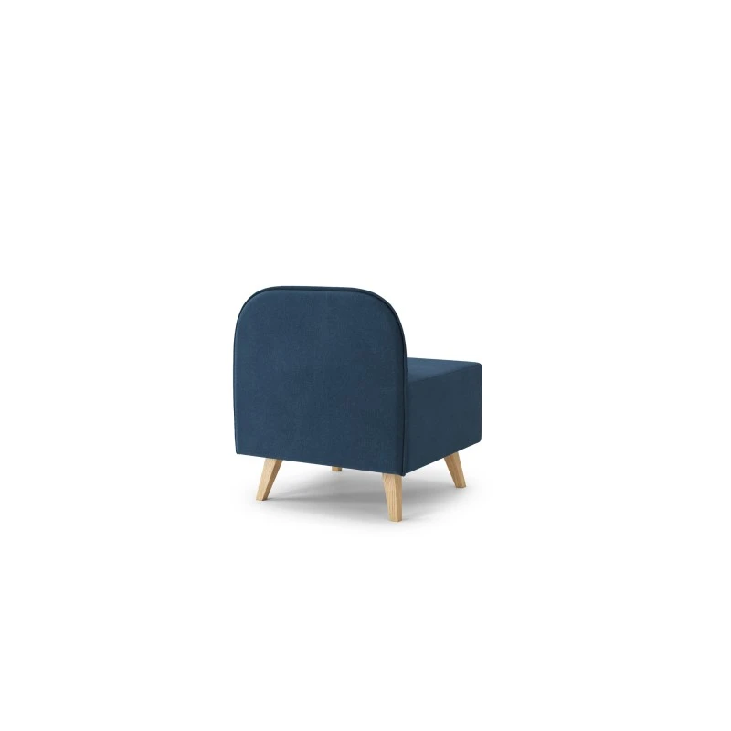 Fauteuil SARAH En Tissu Bleu 4 Fauteuil SARAH En Tissu Bleu – Image 4