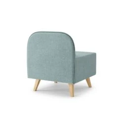 Fauteuil SARAH En Tissu Bleu Clair 10 Fauteuil SARAH En Tissu Bleu Clair -Maison Jardin Élégance fauteuil sarah en tissu bleu clair 3