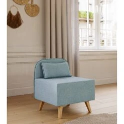 Fauteuil SARAH En Tissu Bleu Clair 12 Fauteuil SARAH En Tissu Bleu Clair -Maison Jardin Élégance fauteuil sarah en tissu bleu clair 5