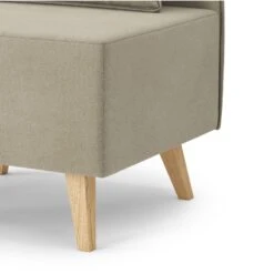 Fauteuil SARAH En Tissu Grège -Maison Jardin Élégance fauteuil sarah en tissu grege 4