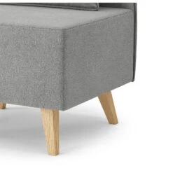 Fauteuil SARAH En Tissu Gris -Maison Jardin Élégance fauteuil sarah en tissu gris 4