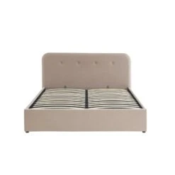 Lit Coffre KNUT Velours Beige Sable 160x200 Sommier Inclus 13 Lit Coffre KNUT Velours Beige Sable 160x200 Sommier Inclus -Maison Jardin Élégance lit coffre knut velours beige sable 160x200 sommier inclus 4