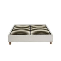 Lit Coffre KORALL Tissu Bouclette écru 160x200 Sommier Inclus -Maison Jardin Élégance lit coffre korall tissu bouclettes ecru 160x200 sommier 7