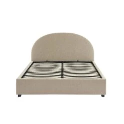 Lit Coffre OLAF Tissu Bouclette Beige 160x200 Sommier Inclus -Maison Jardin Élégance lit coffre olaf laine bouclee beige 160x200 sommier inclus 8