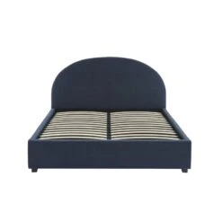 Lit Coffre OLAF Tissu Bouclette Bleu Foncé 160x200 Sommier Inclus -Maison Jardin Élégance lit coffre olaf laine bouclee bleu fonce 160x200 sommier inclus 8