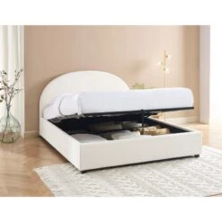 Lit Coffre OLAF Tissu Bouclette écru 160x200 Sommier Inclus 13 Lit Coffre OLAF Tissu Bouclette écru 160x200 Sommier Inclus -Maison Jardin Élégance lit coffre olaf laine bouclee ecru 160x200 sommier inclus 2