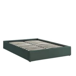Lit Coffre SAKURA Velours Vert Forêt 160x200 Sommier Inclus 9 Lit Coffre SAKURA Velours Vert Forêt 160x200 Sommier Inclus -Maison Jardin Élégance lit coffre sakura velours vert foret 160x200 sommier inclus 2