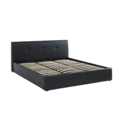 Lit Coffre SEGURO Simili Noir 180x200 Sommier Inclus 14 Lit Coffre SEGURO Simili Noir 180x200 Sommier Inclus -Maison Jardin Élégance lit coffre seguro simili noir 180x200 sommier inclus 4