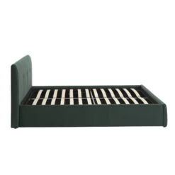 Lit Coffre SEGURO Velours Vert Forêt 160x200 Sommier Inclus -Maison Jardin Élégance lit coffre seguro velours vert foret 160x200 sommier inclus 6