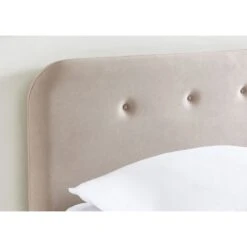Lit Double KNUT Velours Beige Sable 160x200 Sommier Inclus 9 Lit Double KNUT Velours Beige Sable 160x200 Sommier Inclus -Maison Jardin Élégance lit double knut velours beige sable 160x20 sommier inclus 2