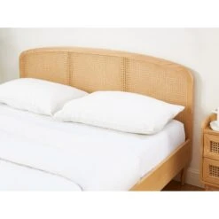 Lit Double LEON Placage Chêne Et Cannage Rotin 160x200 Sommier Inclus 10 Lit Double LEON Placage Chêne Et Cannage Rotin 160x200 Sommier Inclus -Maison Jardin Élégance lit double leon placage chene et cannage rotin 160x200 sommier inclus 2