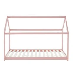 Lit Enfant Cabane TINY Pin Rose 90x190 Sommier Inclus -Maison Jardin Élégance lit enfant cabane tiny bois massif de pin rose 90x190 4