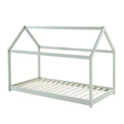 Lit Enfant Cabane TINY Pin Vert 90x190 Sommier Inclus -Maison Jardin Élégance lit enfant cabane tiny bois massif de pin vert 90x190 5