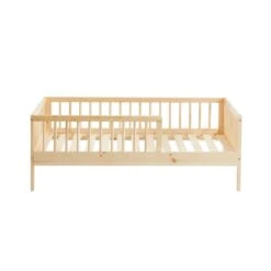 Lit Enfant LOU Pin Massif 70x140 Sommier Inclus -Maison Jardin Élégance lit enfant lou en pin massif couleur bois naturel 70 x 140 cm 5