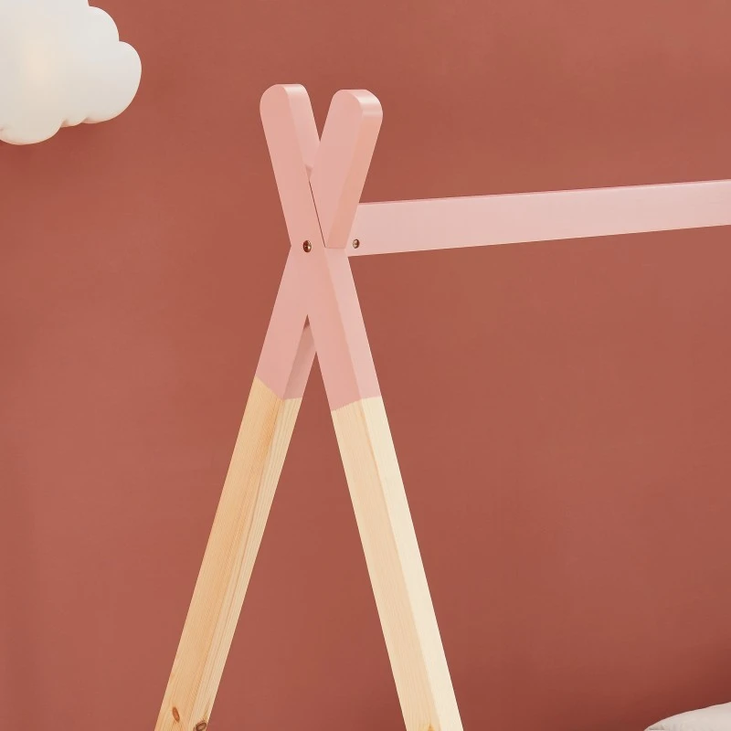 Lit Enfant Tipi TINY Pin Rose 90x190 Sommier Inclus 3 Lit Enfant Tipi TINY Pin Rose 90x190 Sommier Inclus – Image 3