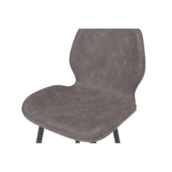 Lot De 2 Tabourets De Bar ETHAN En PU Gris -Maison Jardin Élégance lot de 2 tabourets ethan en pu gris 5