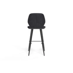 Lot De 2 Tabourets De Bar ETHAN En PU Noir -Maison Jardin Élégance lot de 2 tabourets ethan en pu noir 4