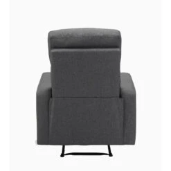 Fauteuil Relax Large LOVA En Tissu Gris Foncé Avec Fonction Manuel -Maison Jardin Élégance lova relax gris fonce normal 6