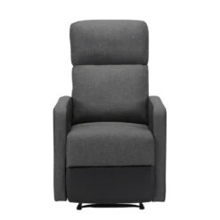 Fauteuil Relax Small LOVA PU Noir Et Tissu Gris Foncé Avec Fonction Manuel 12 Fauteuil Relax Small LOVA PU Noir Et Tissu Gris Foncé Avec Fonction Manuel -Maison Jardin Élégance lova relax nrgrf small 2