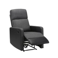 Fauteuil Relax Small LOVA PU Noir Et Tissu Gris Foncé Avec Fonction Manuel 13 Fauteuil Relax Small LOVA PU Noir Et Tissu Gris Foncé Avec Fonction Manuel -Maison Jardin Élégance lova relax nrgrf small 3