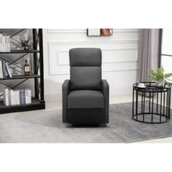 Fauteuil Relax Small LOVA PU Noir Et Tissu Gris Foncé Avec Fonction Manuel 17 Fauteuil Relax Small LOVA PU Noir Et Tissu Gris Foncé Avec Fonction Manuel -Maison Jardin Élégance lova relax nrgrf small 7