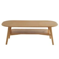 Table Basse MARCEL Placage Chêne Double Plateau 120cm -Maison Jardin Élégance marcel 03 table basse bois 4