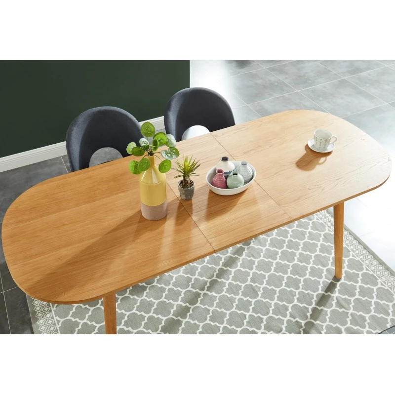 Table Extensible MARCEL Placage Chêne 6 à 8 Personnes 160 à 200cm 5 Table Extensible MARCEL Placage Chêne 6 à 8 Personnes 160 à 200cm – Image 5