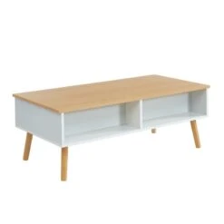 Table Basse OLEA Laqué Blanc Mat Plateau Relevable -Maison Jardin Élégance oleabl table basse scandinave 4
