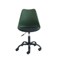 Chaise De Bureau PANTONE Vert Olive 5 Roulettes -Maison Jardin Élégance pantone chaise de bureau vert kaki 5 pieds a roue 4