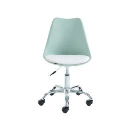 Chaise De Bureau PANTONE Vert Menthe 5 Roulettes 12 Chaise De Bureau PANTONE Vert Menthe 5 Roulettes -Maison Jardin Élégance pantone chaise de bureau vert menthe 5 pieds a roue 5