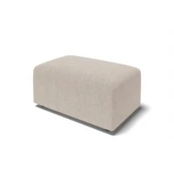 Pouf MILO Tissu Beige 1 Place -Maison Jardin Élégance pouf milo tissu beige 1 place 2