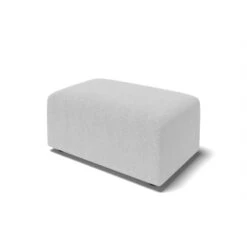 Pouf MILO Tissu Gris 1 Place -Maison Jardin Élégance pouf milo tissu gris 1 place 2
